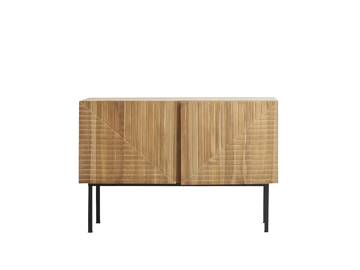 Buffet en bois de teck et métal 120
