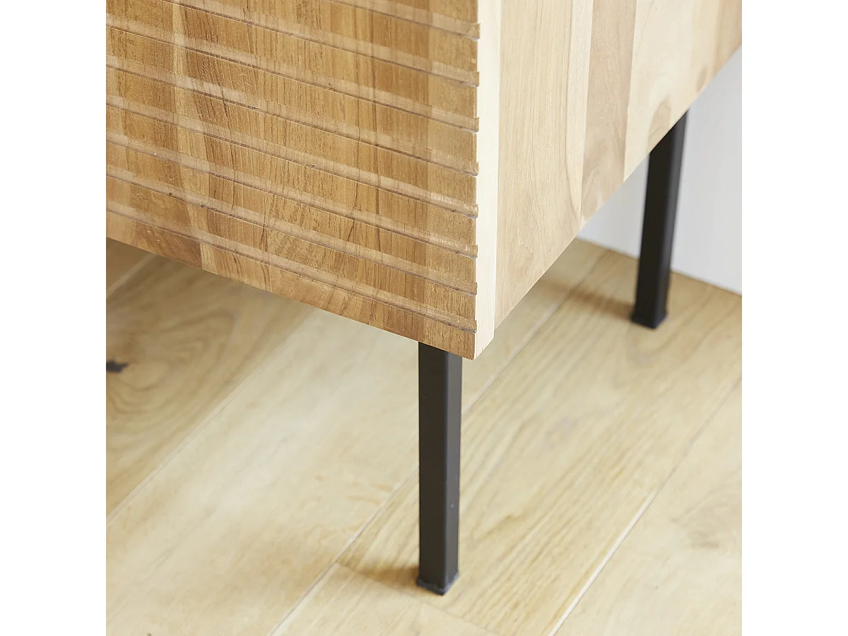 Buffet en bois de teck et métal 120
