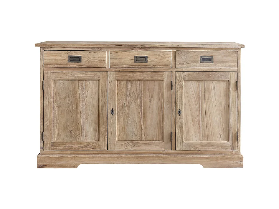 Buffet en bois teck massif 150 cm
