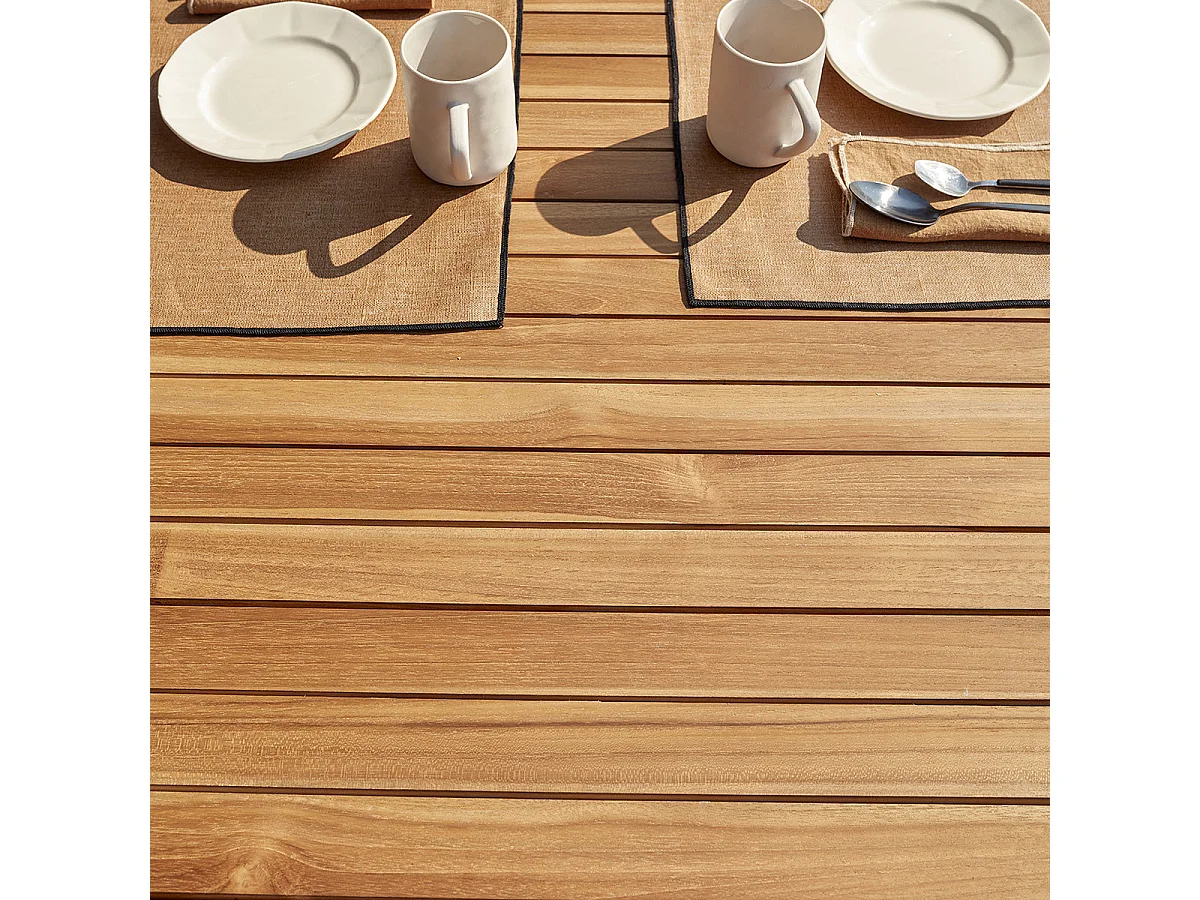 Set di mobili da giardino in teak massello 4/6 posti