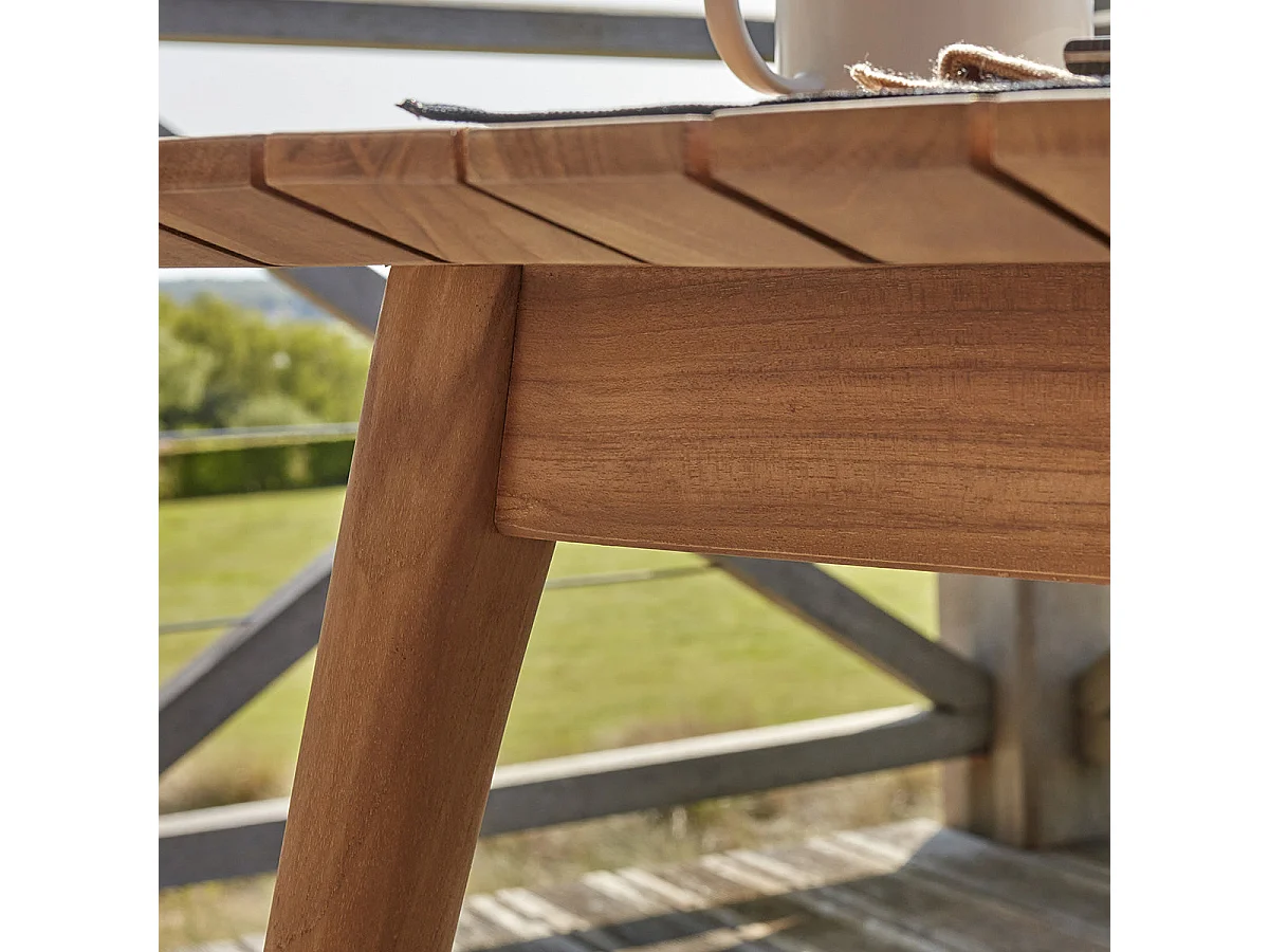 Set di mobili da giardino in teak massello 4/6 posti