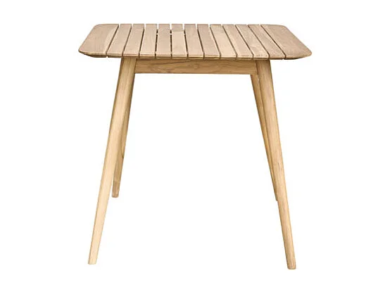 Ensemble en teck massif 2/4 places avec 2 fauteuils NAPLES