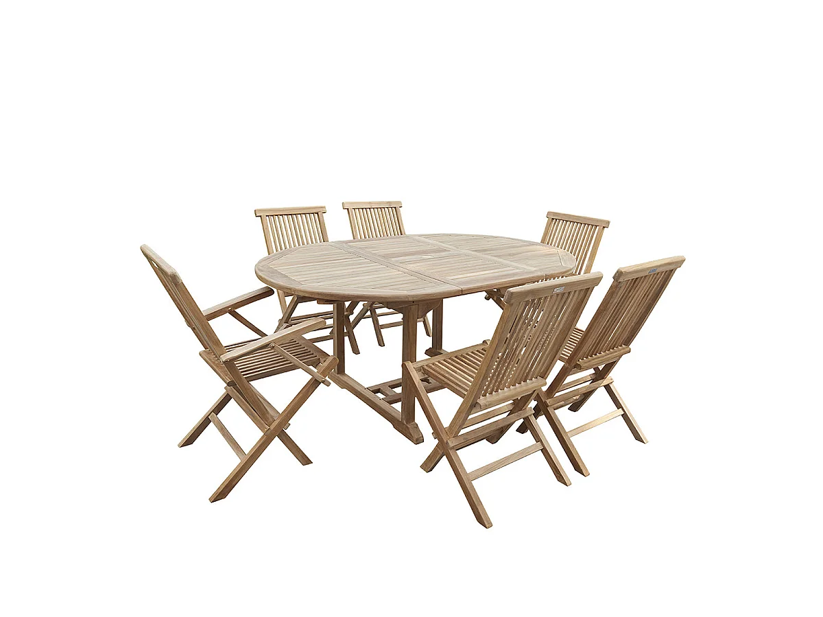 Sedia da giardino pieghevole in teak massello