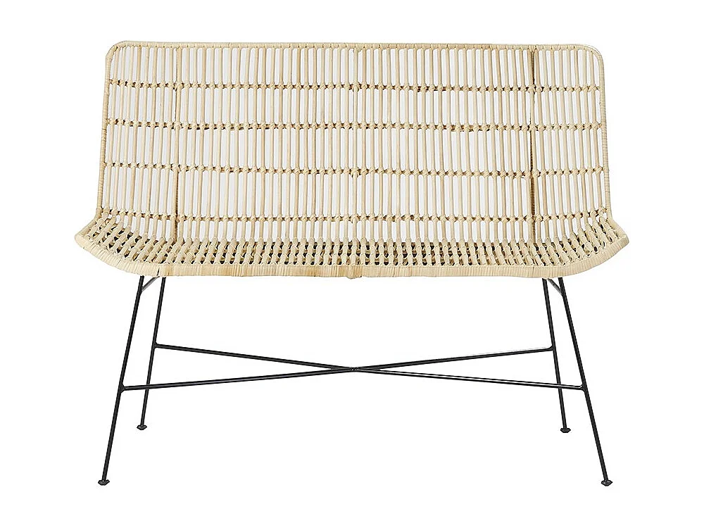 Divano in rattan e metallo