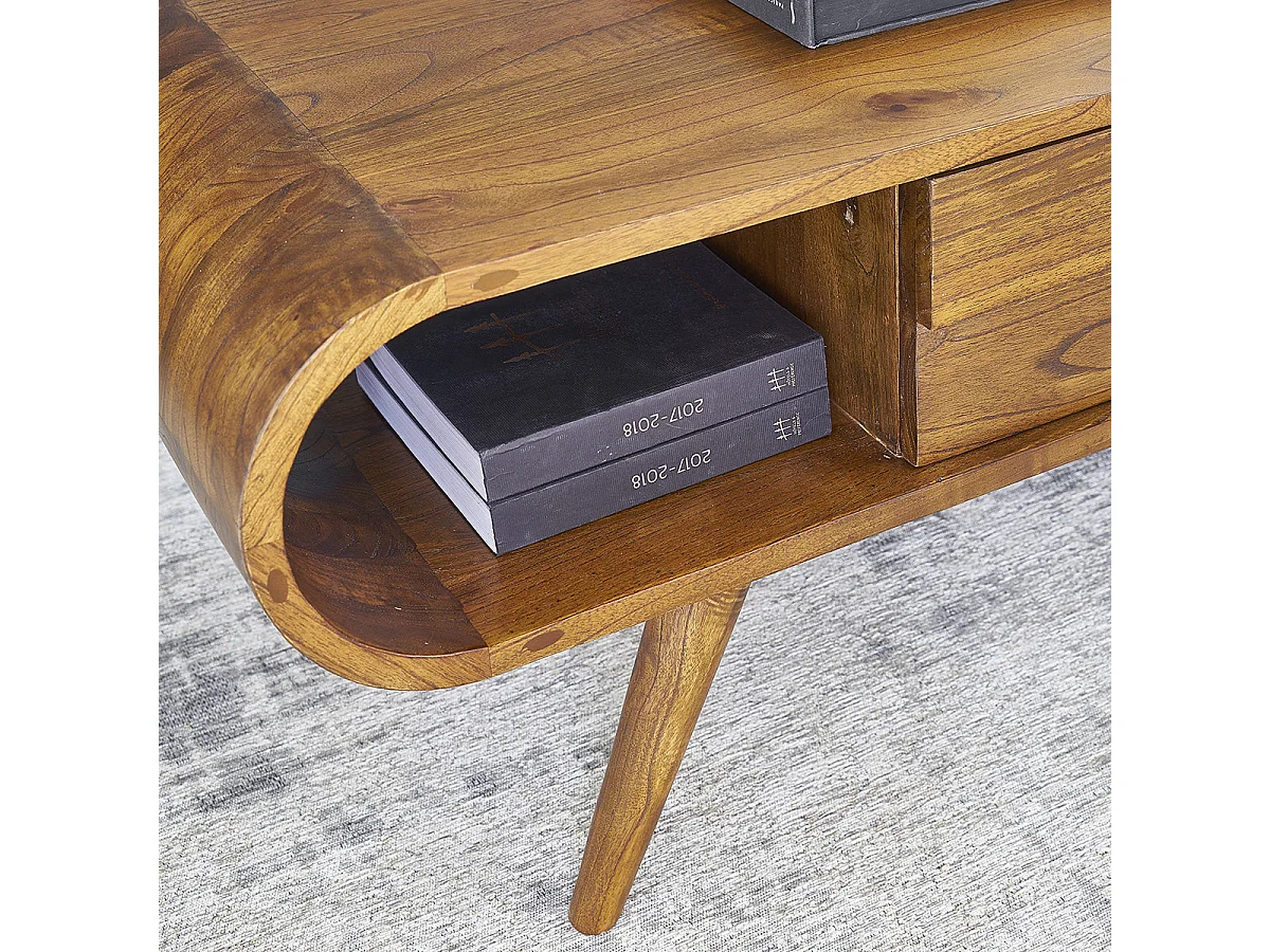 Tavolo basso in mindi massello