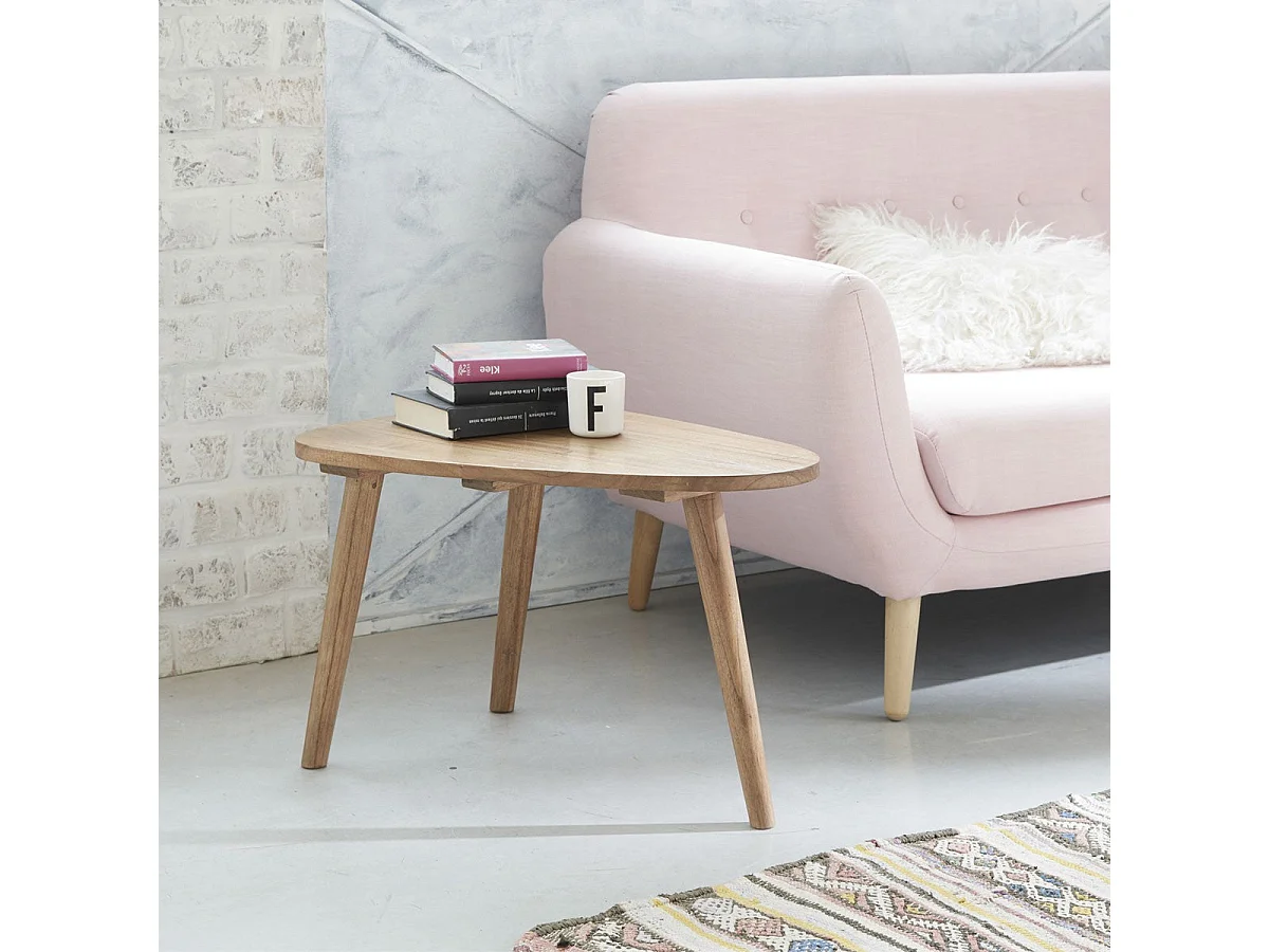 Mesa de centro de madera de mindi 62