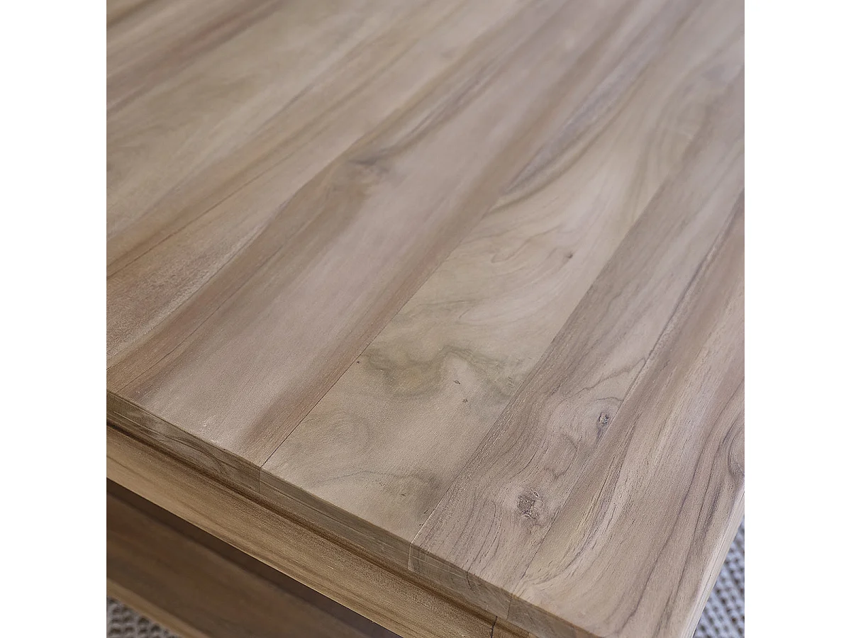 Mesa baja de teca maciza