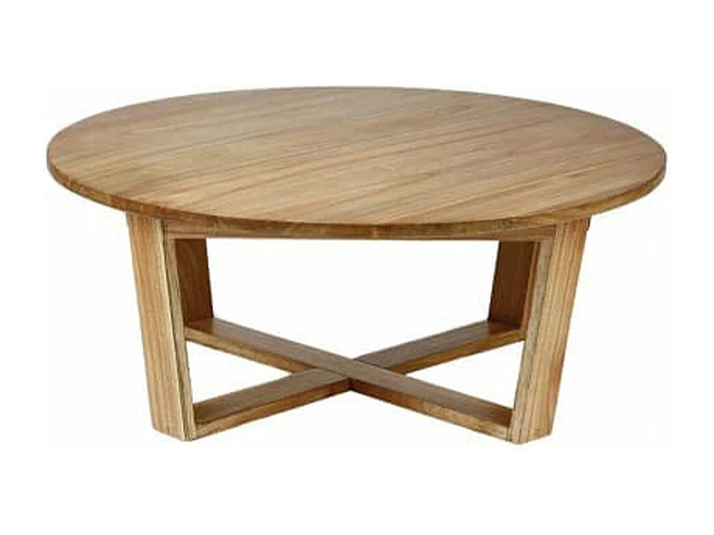 Table basse en mindi massif ronde