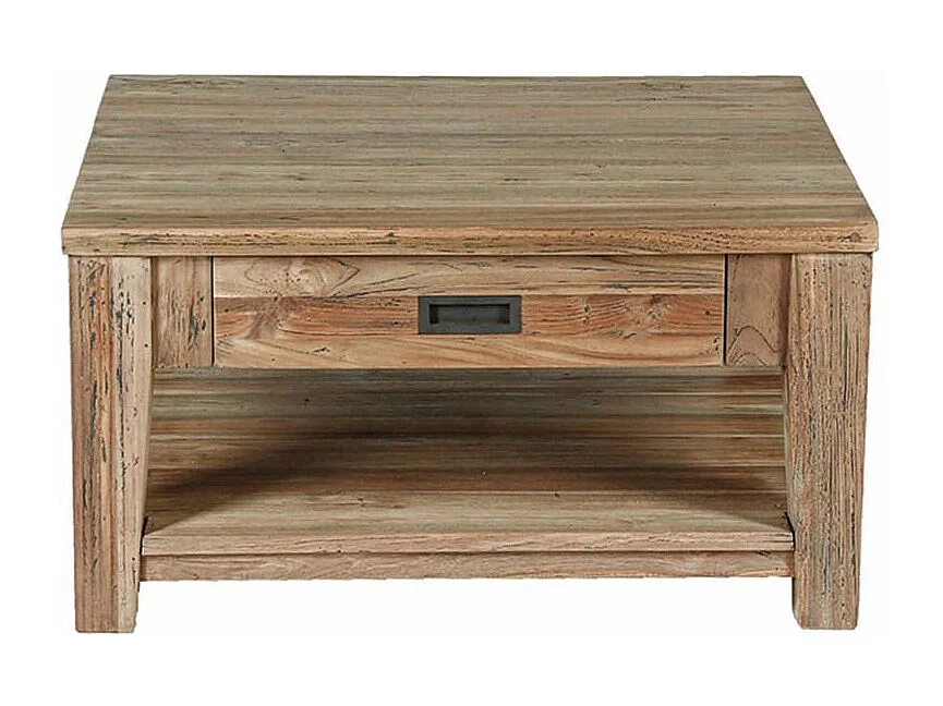 Mesa de centro en teca reciclada maciza