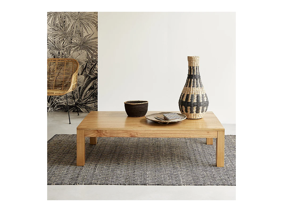 Table basse en mindi massif 140 cm