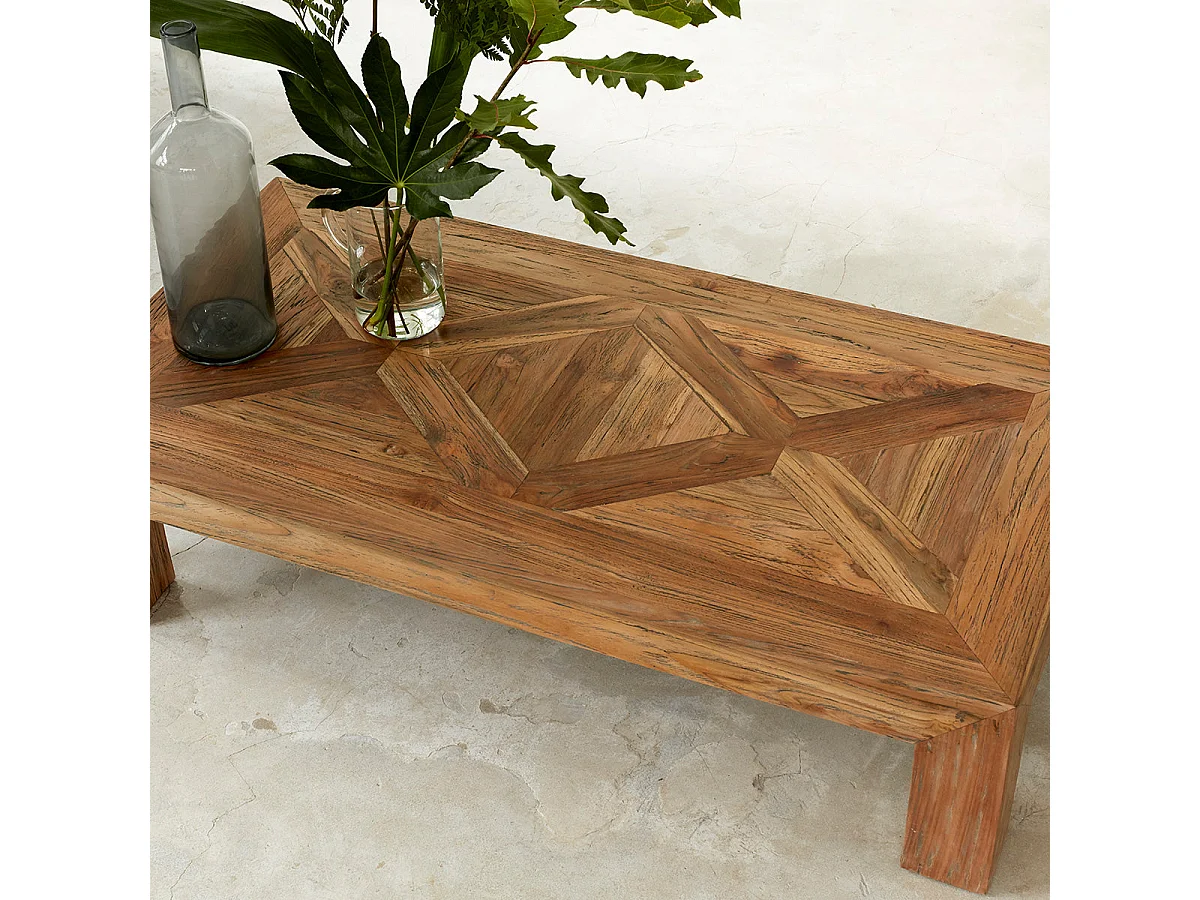 Tavolino in legno di teak riciclato