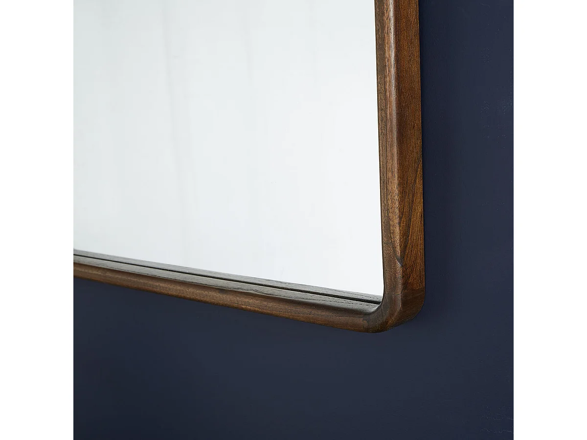 Espejo de mindi macizo rectangular 60x80 cm