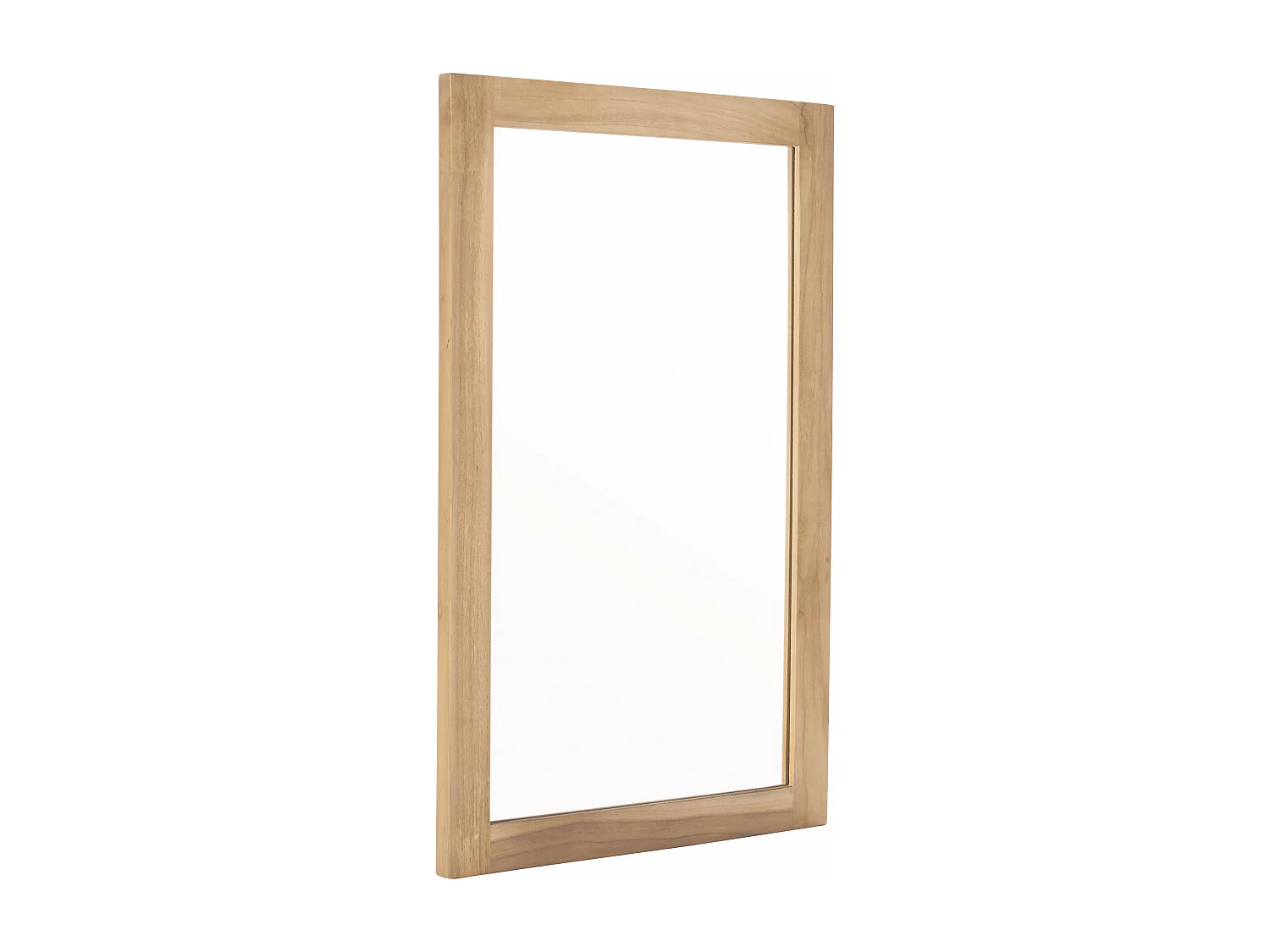 Miroir en teck massif rectangulaire