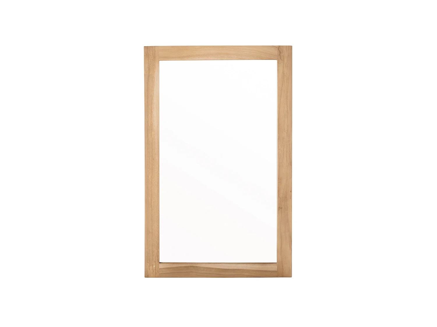 Specchio rettangolare in teak massello 50x80 cm