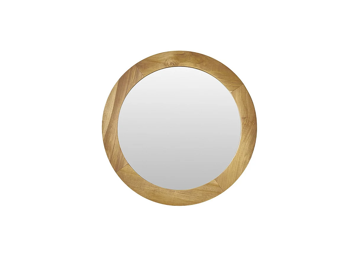 Miroir en teck massif 50 cm