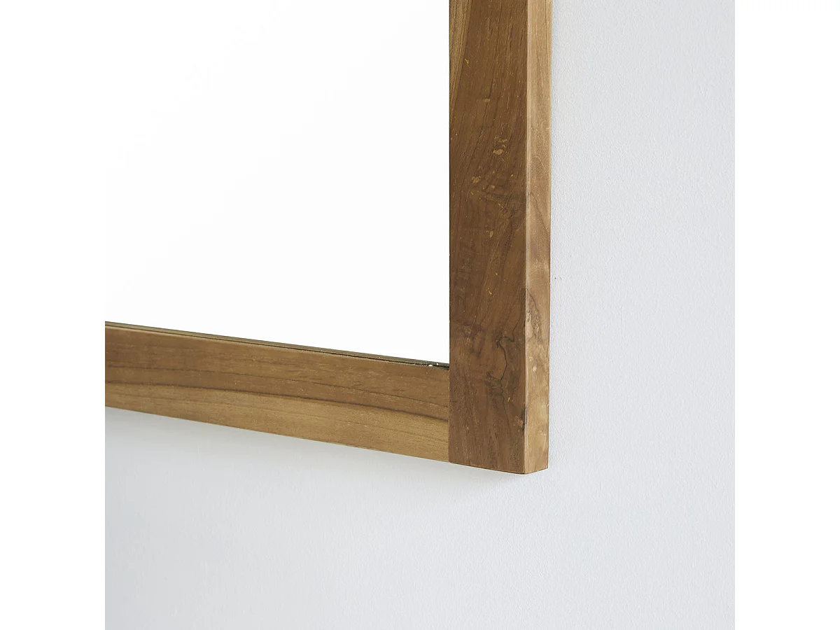 Miroir en teck massif rectangulaire 145x80 cm