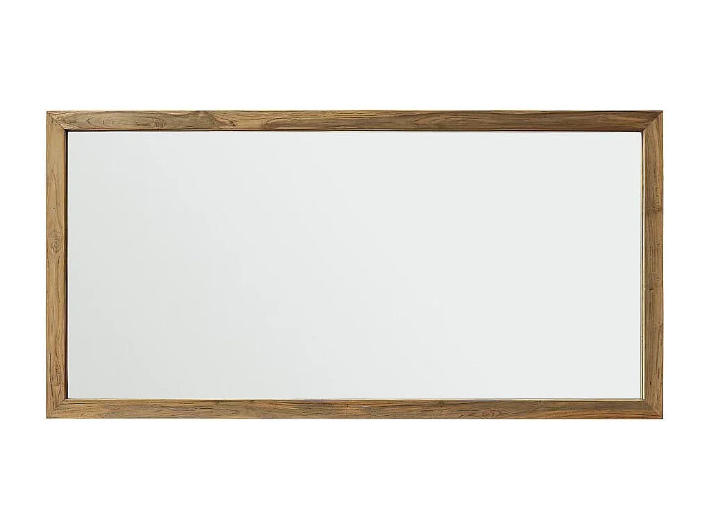 Miroir rectangulaire en teck recyclé massif