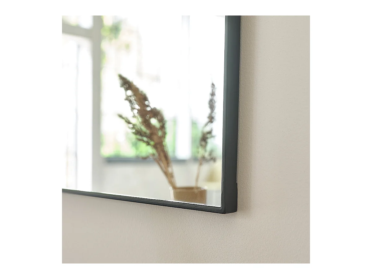 Espejo rectangular de metal