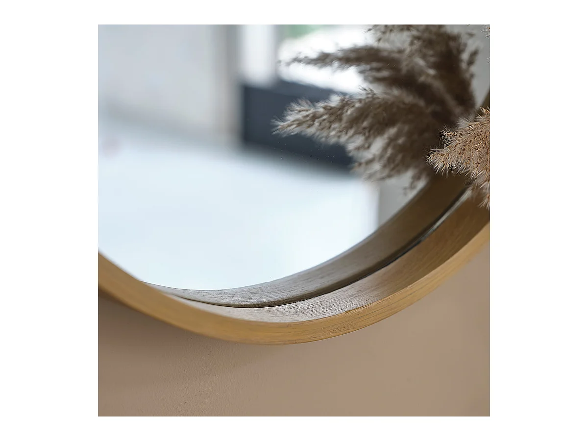 Espejo de madera de roble maciza