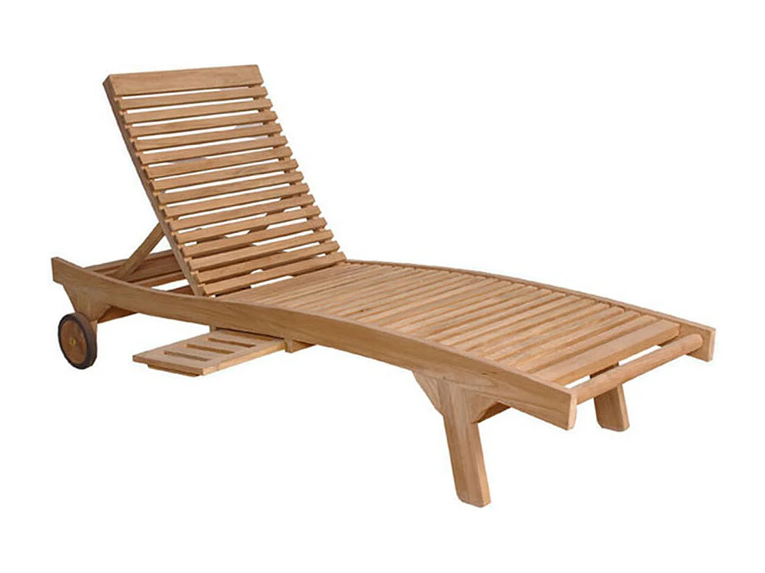 Lettino in legno di teak