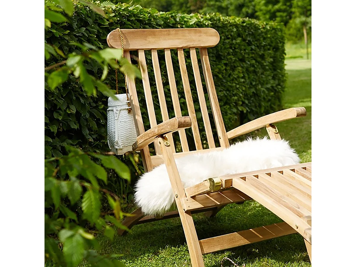 Tumbona de madera de teca maciza