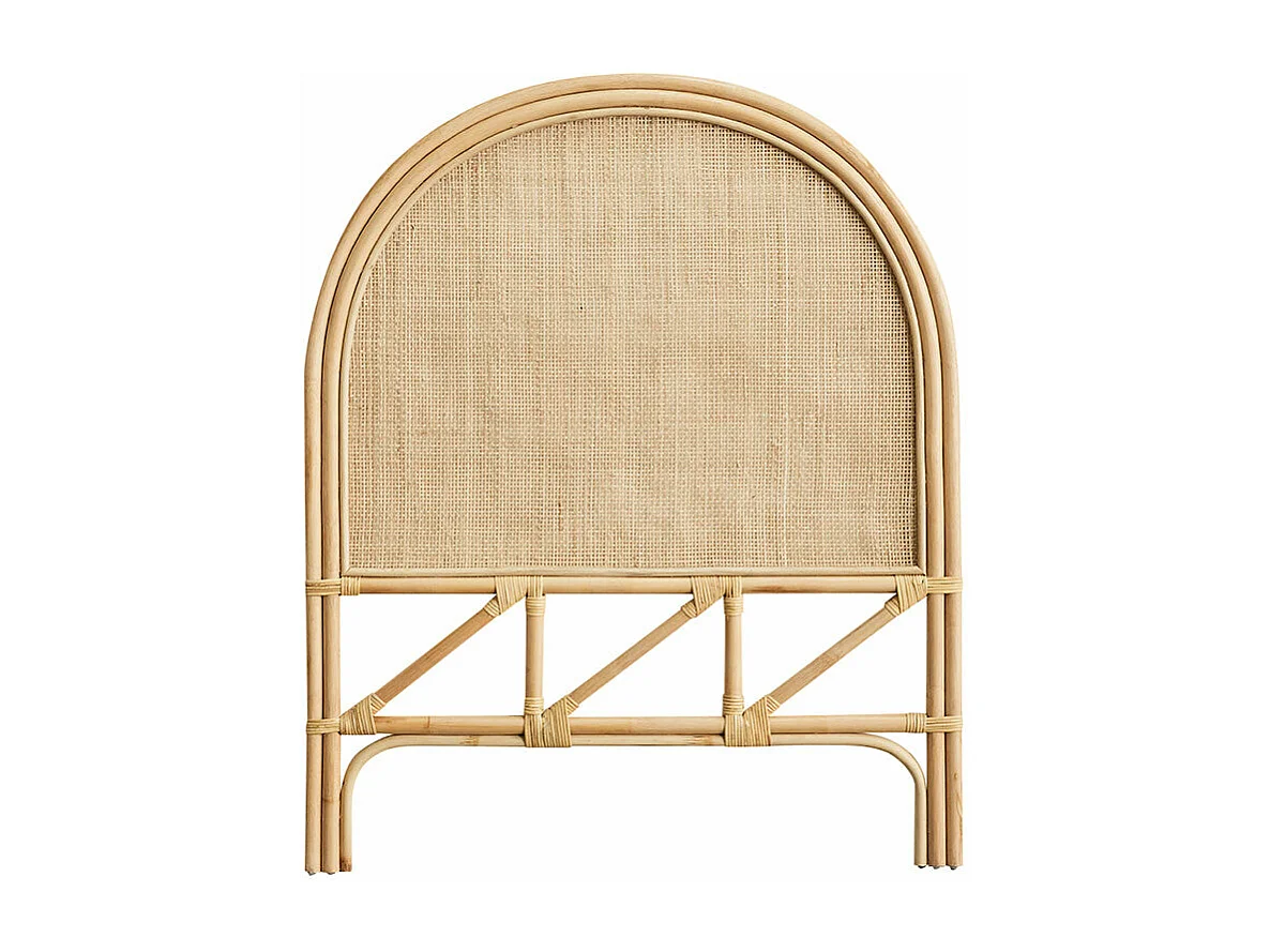 Tête de lit en rotin et cannage 90 cm