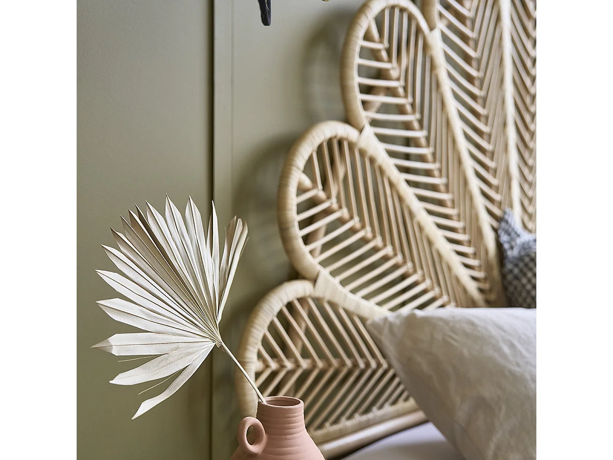Tête de lit en rotin naturel 180 cm