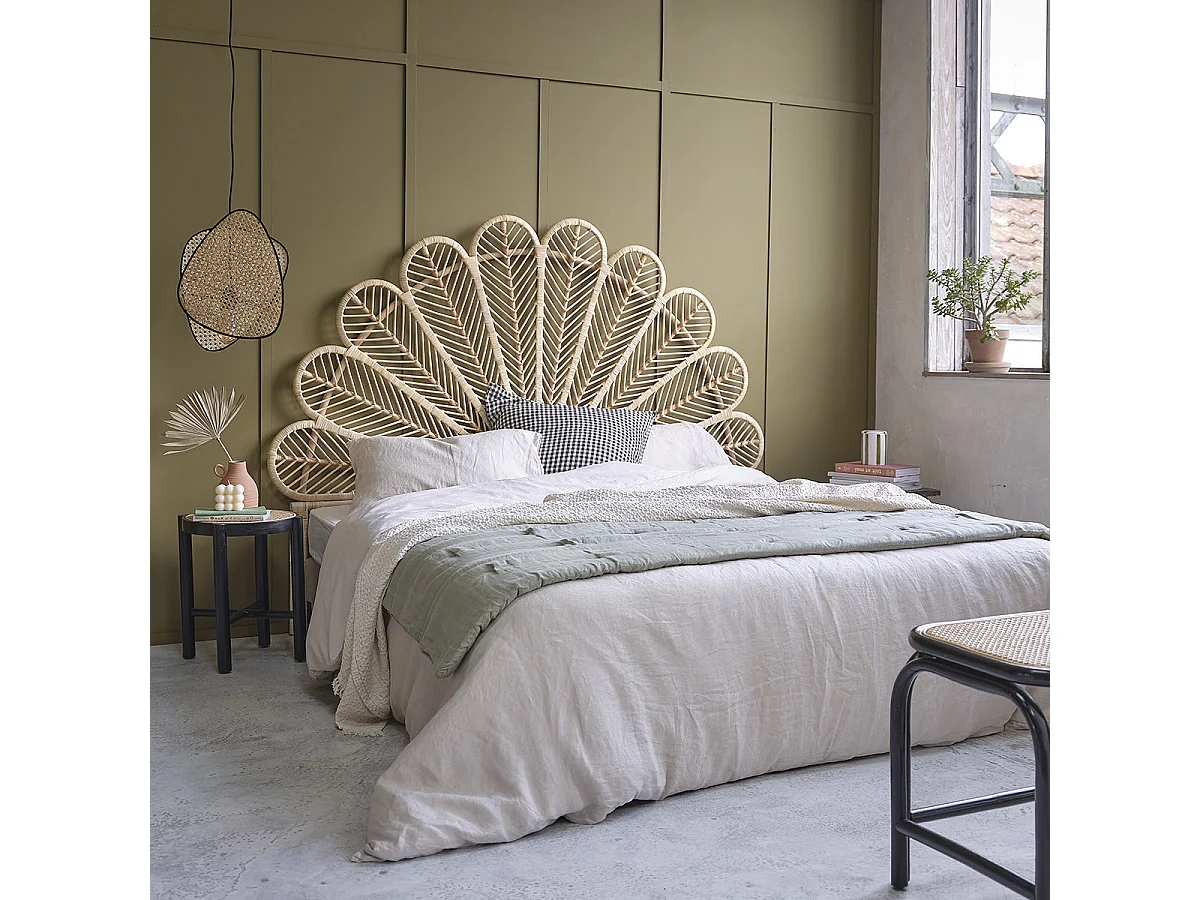 Testiera in rattan 180 cm