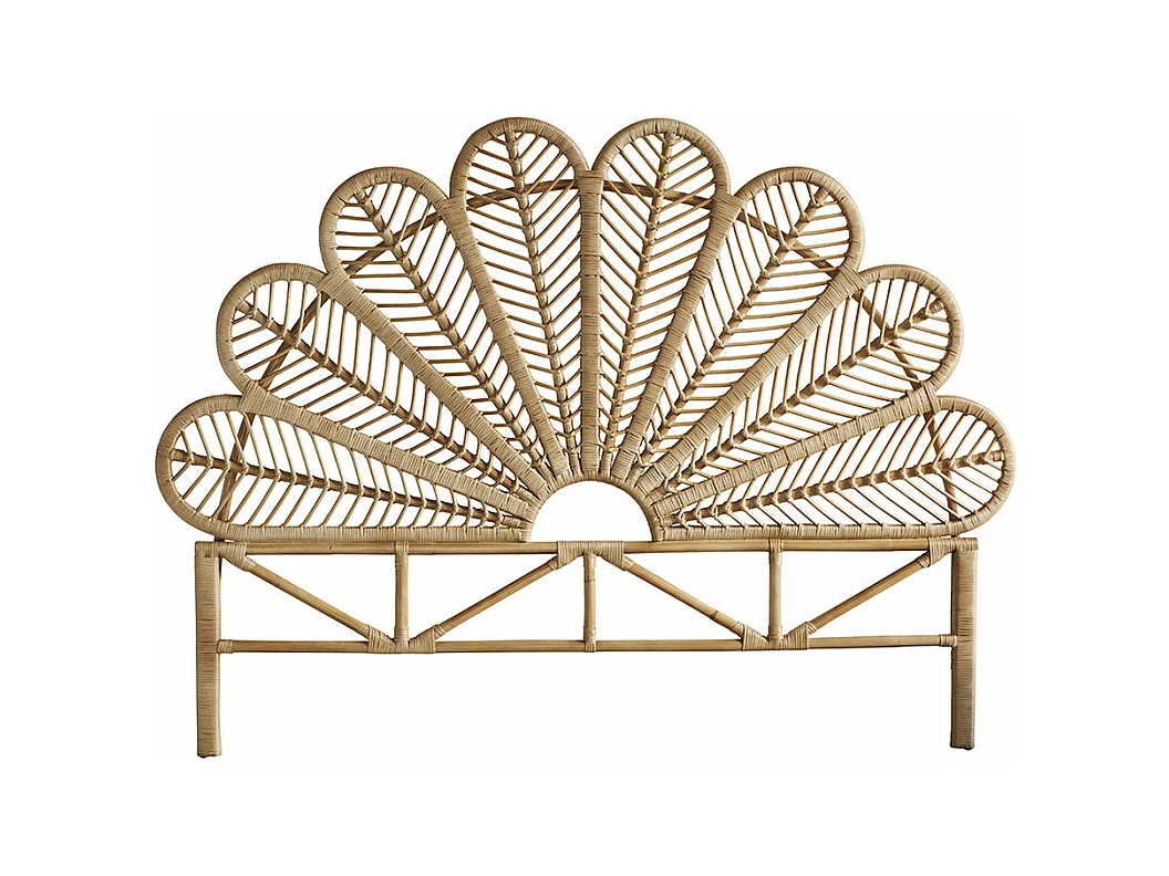 Tête de lit en rotin naturel 160 cm