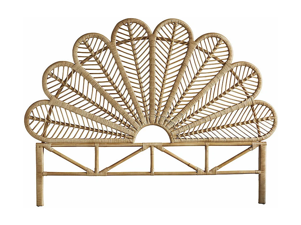 Tête de lit en rotin naturel 160 cm