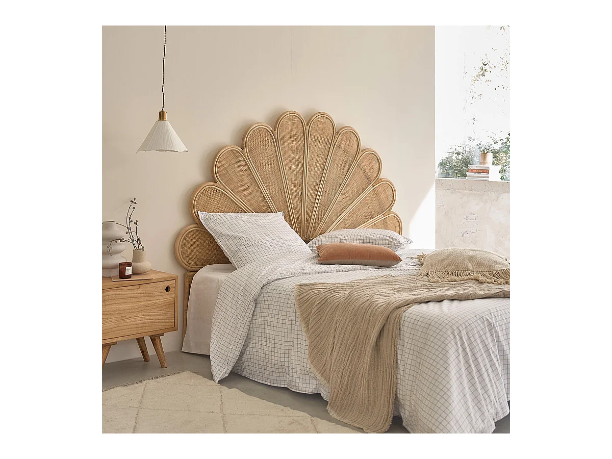 Tête de lit en rotin et cannage 180 cm
