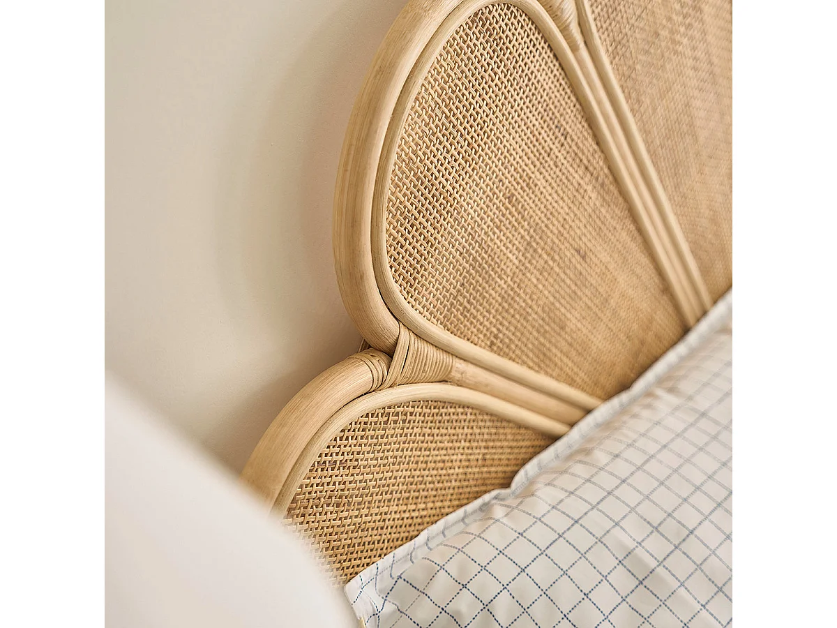 Tête de lit en rotin et cannage 180 cm