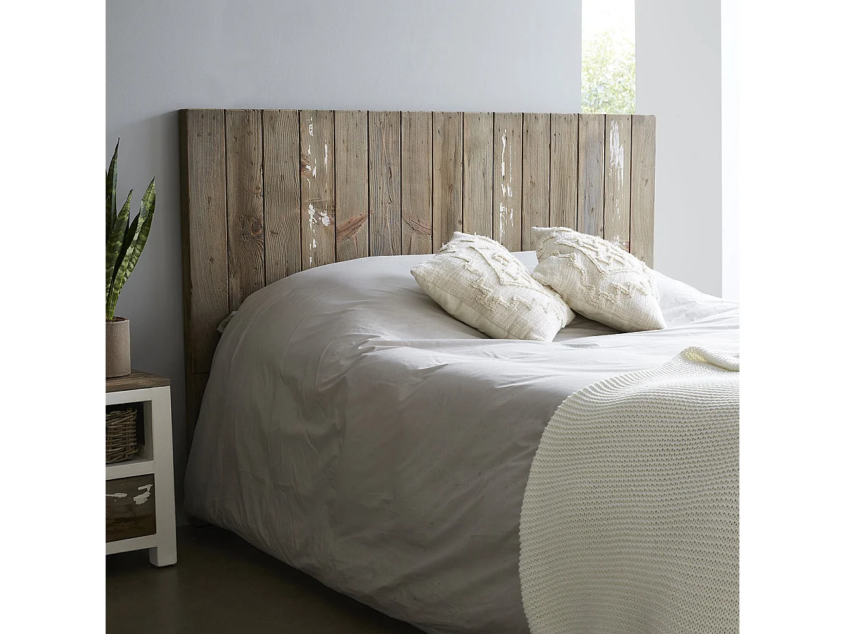 Tête de lit en bois recyclé massif 160 cm