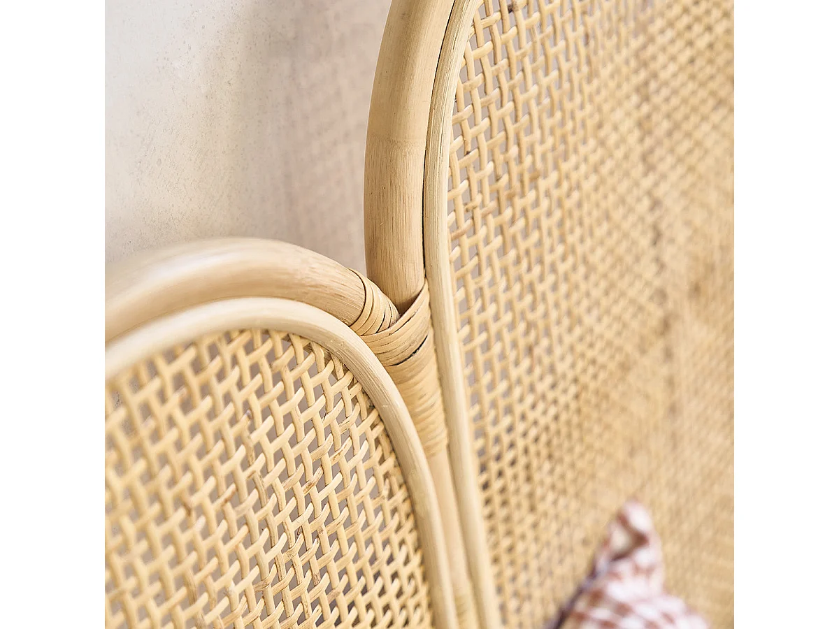 Testiera in rattan e cannage 160 cm