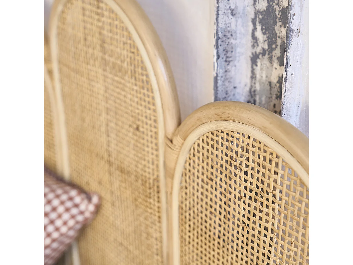 Testiera in rattan e cannage 160 cm