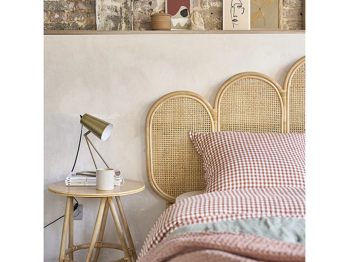 Tête de lit en rotin et cannage 160 cm