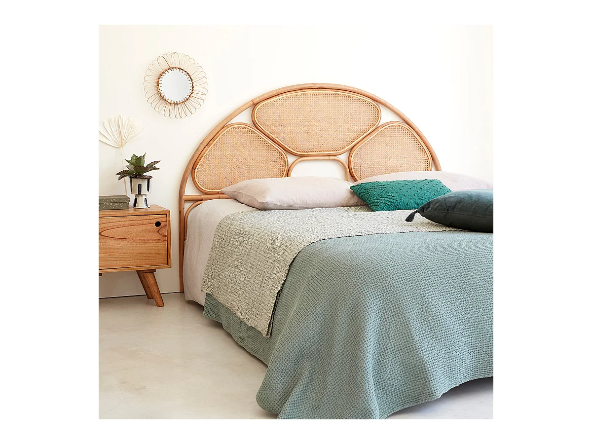 Tête de lit en cannage et rotin 160 cm