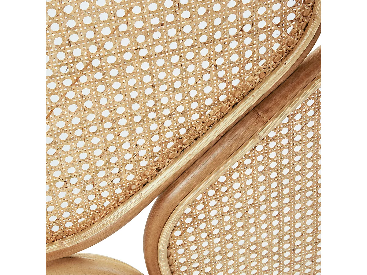 Cabecero de cama de ratán y rejilla 160 cm