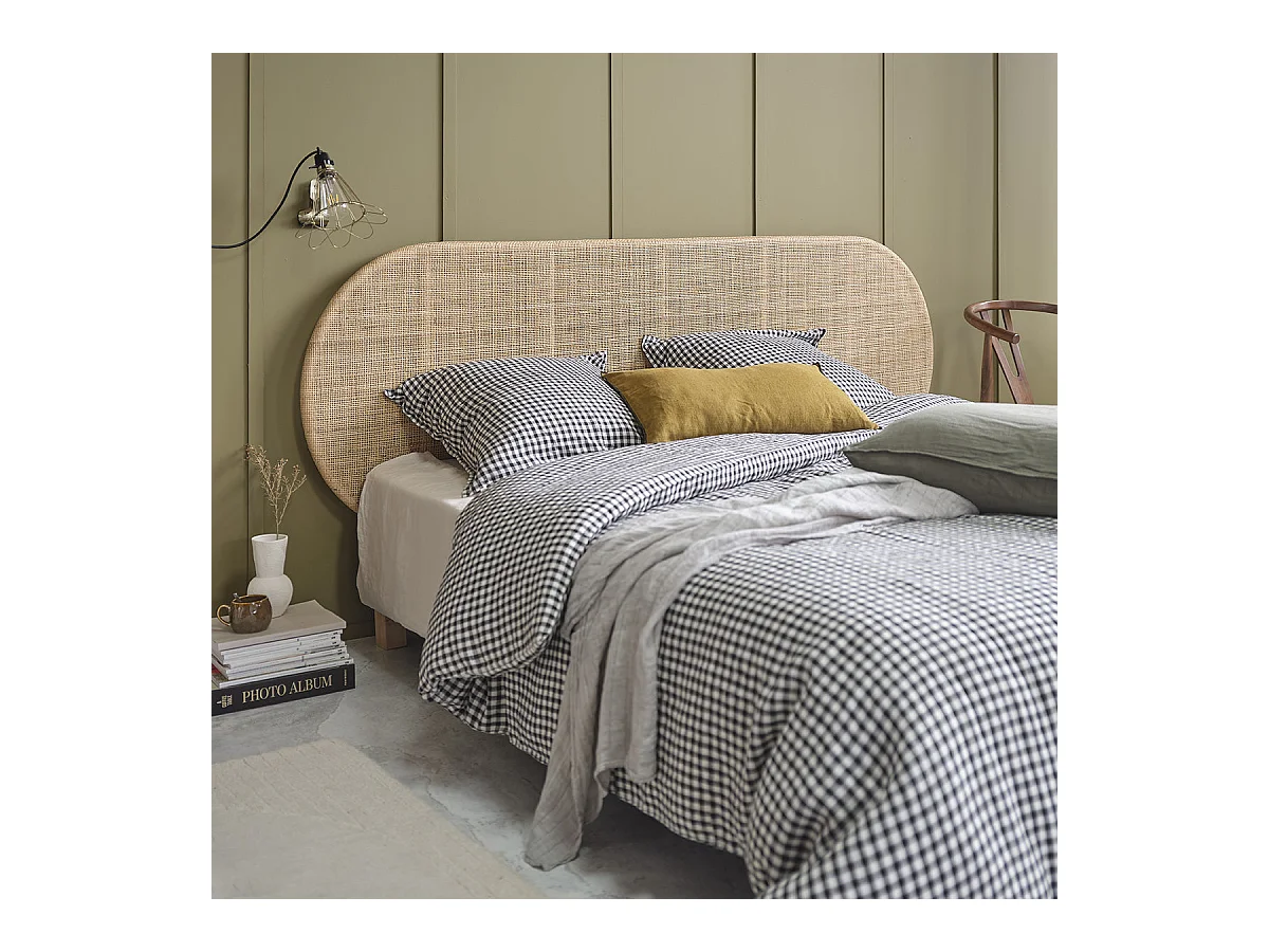 Tête de lit en rotin naturel 180 cm
