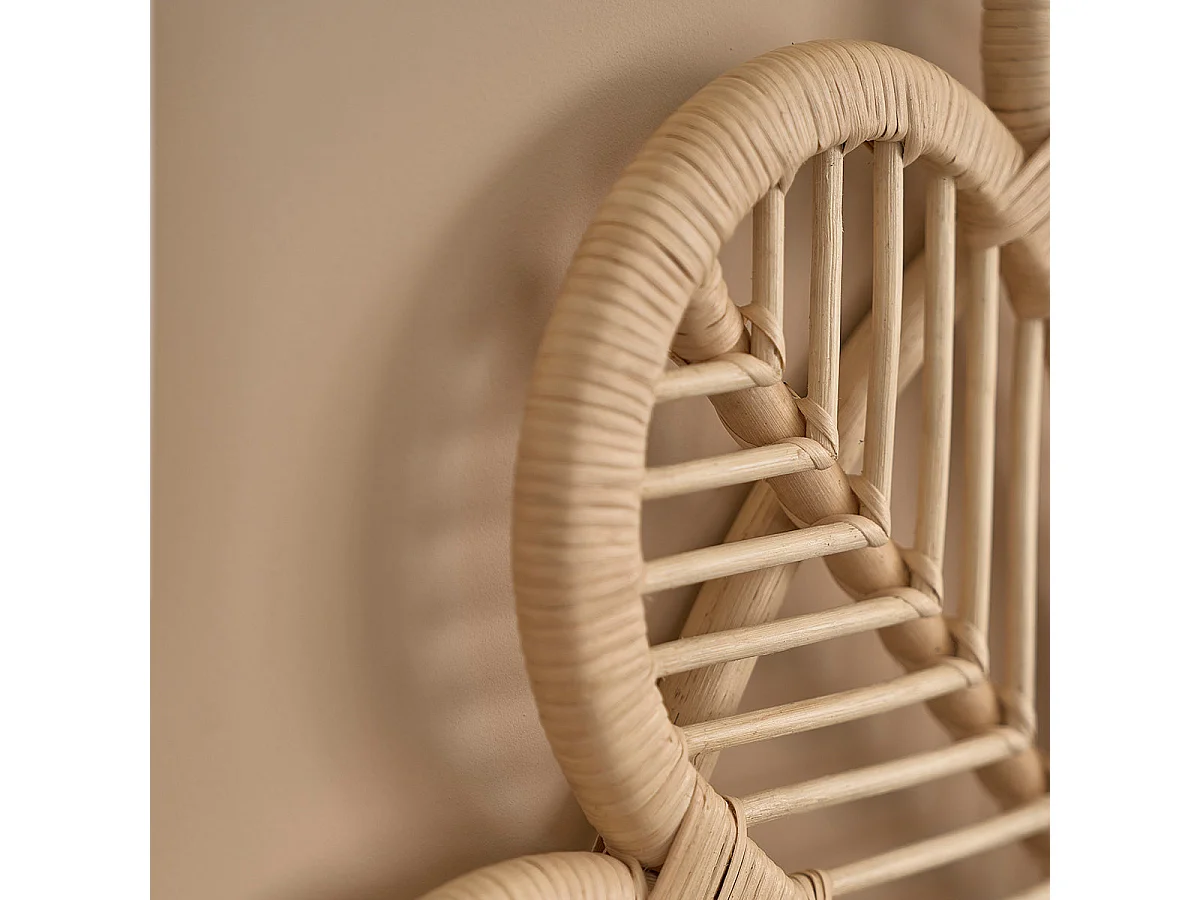 Tête de lit en rotin naturel 90 cm