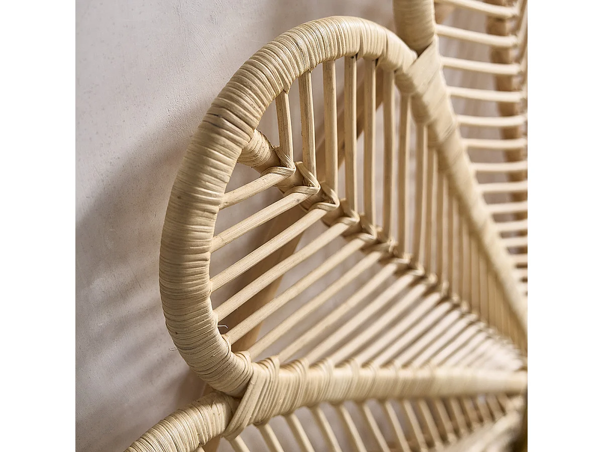 Testiera in rattan bohémien 140 cm