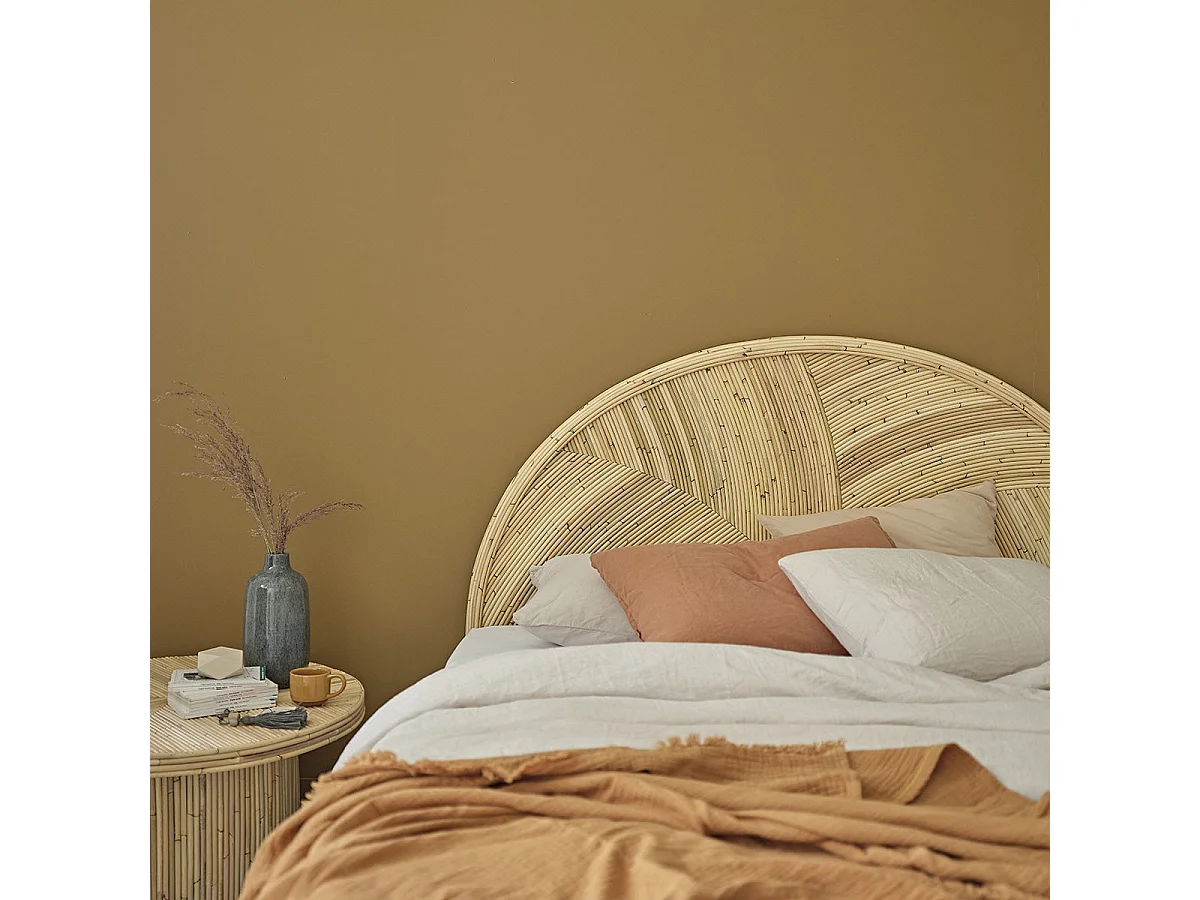 Tête de lit en canne de rotin 160 cm