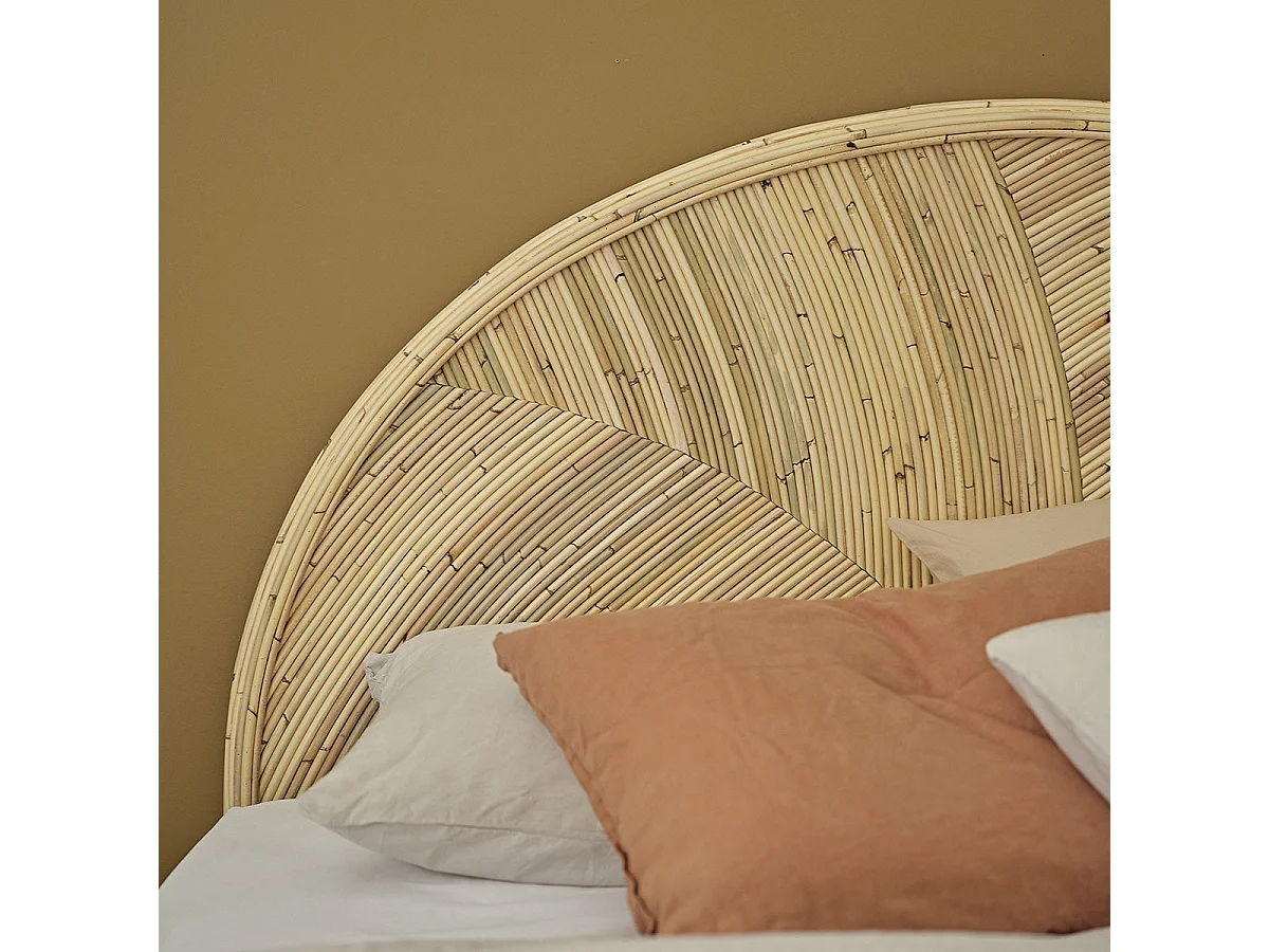 Tête de lit en canne de rotin 160 cm