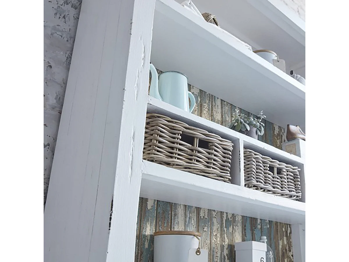 Bibliothèque en bois recyclé massif 125 cm