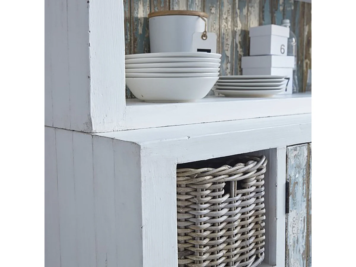 Bibliothèque en bois recyclé massif 125 cm