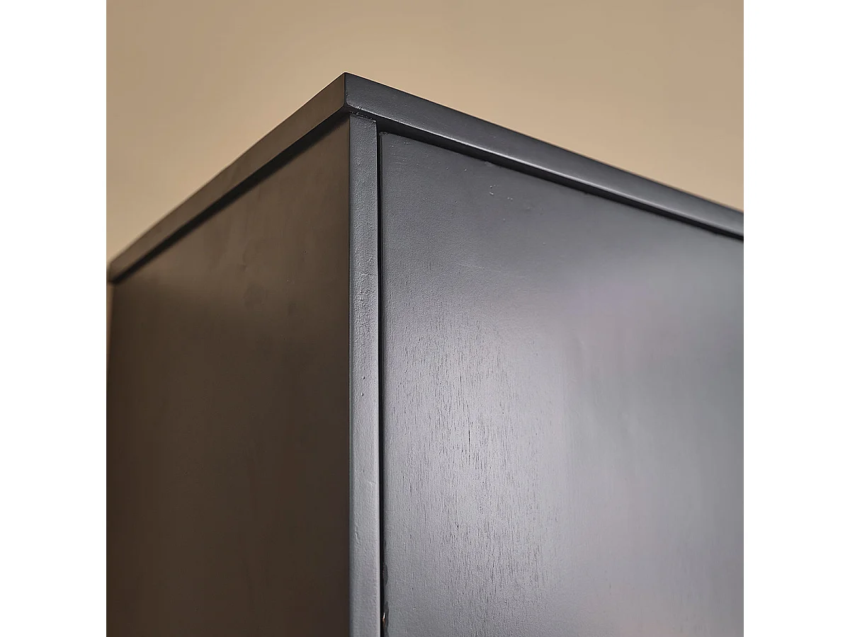 Colonne de salle de bain en acacia massif suspendue