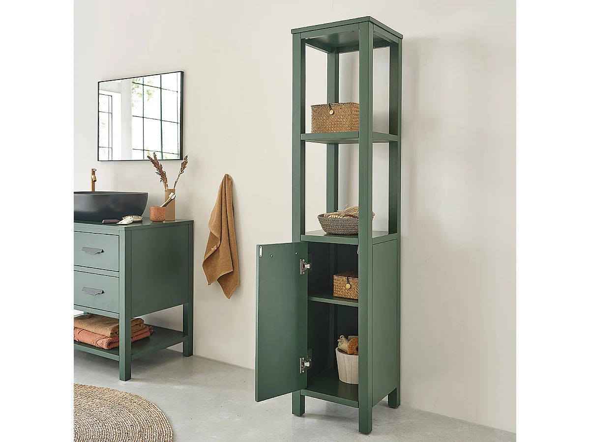 Colonna bagno in acacia