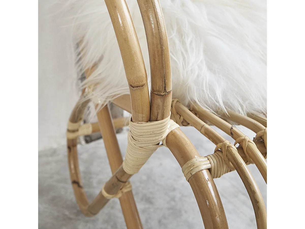 Poltrona in rattan confortevole