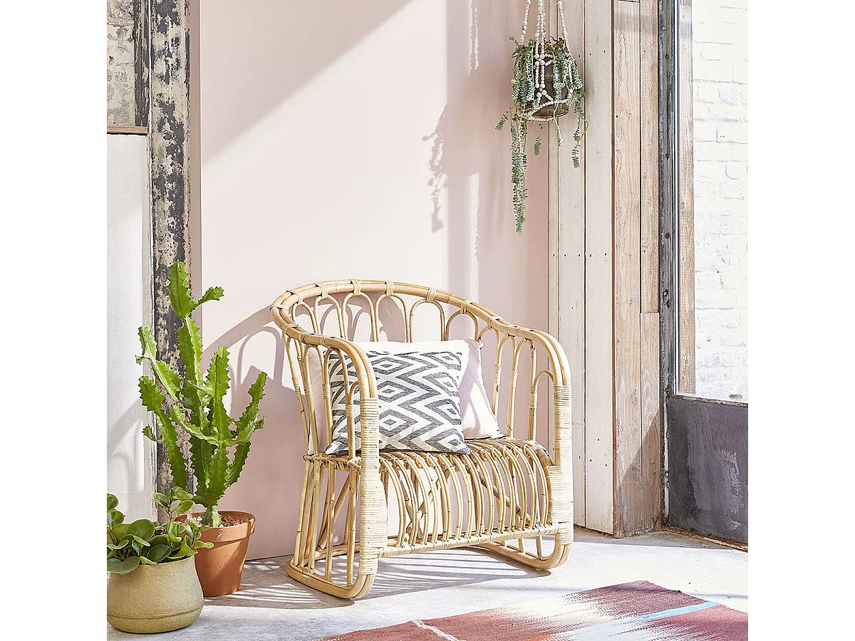 Poltrona comfort in rattan