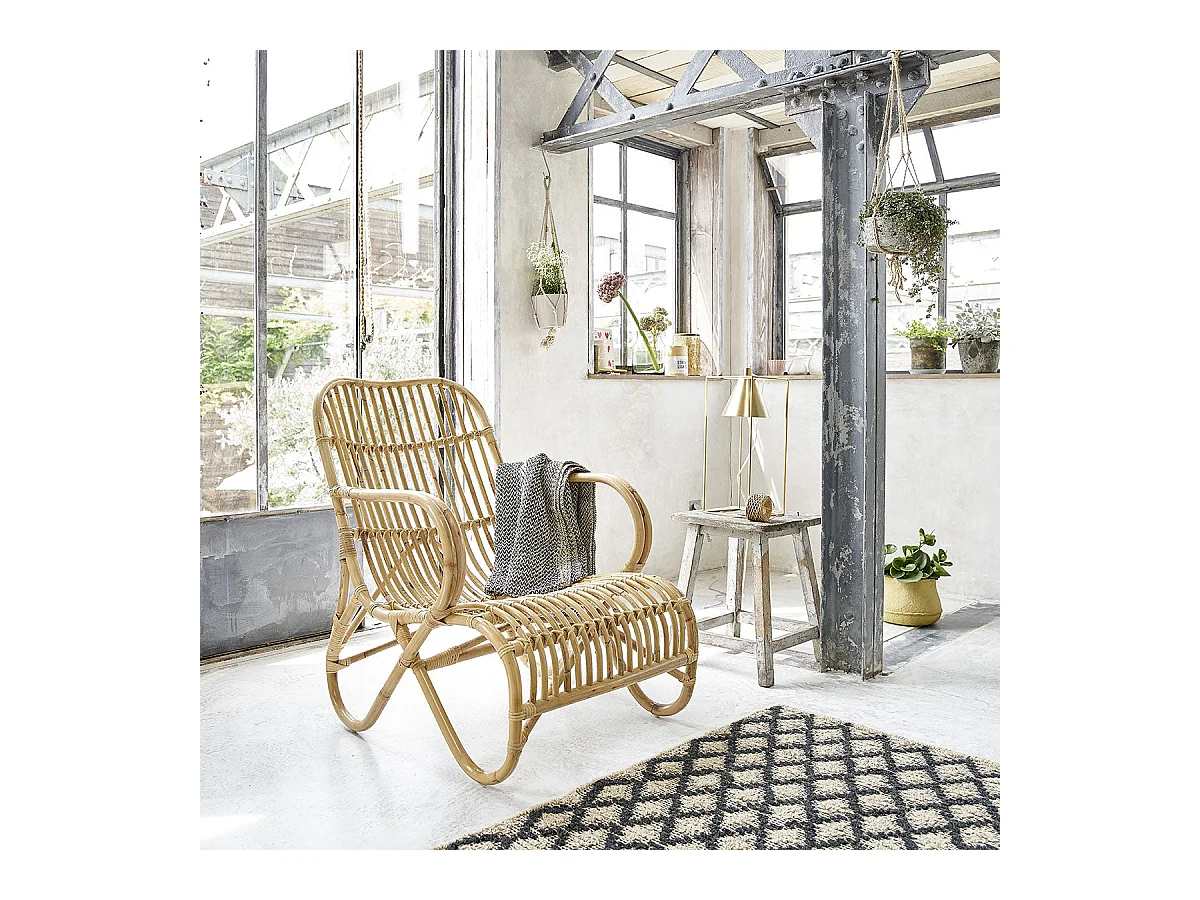 Fauteuil en rotin naturel